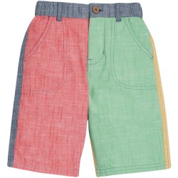 Shorts - Frugi -  Hotch Potch - COLOUR Blocks - Chambray - last 9-10 , 10-11 y
