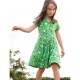 ADULT- Dress - FRUGI - Callie - Green Hedgerow - slub material - ladies UK 14 - last size