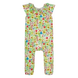 Trousers - Dungarees Playsuit Romper - Frugi - Gracie - At the Garden Allotment