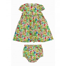 Set  - Frugi - Sienna - 2 pc outfit - At the Allotment - dress and bloomers pants set