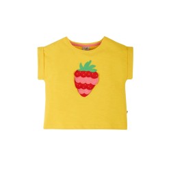 Top - Frugi - Sophia - Strawberry 