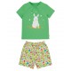Pyjamas - Summer - Frugi - Fearne - Glow in the dark - At the allotment Bunny