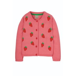 Cardigan - Frugi - Rose - Pink Strawberries 