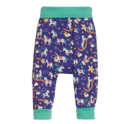 Trousers - Parsnip Pants - Unicorns = FRUGI - Purple Cosmic Star Rainbow