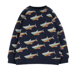 Jumper - SEA - Frugi - REX - SHARKS -  Sweatshirt - Navy - last two