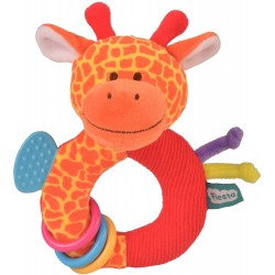 Toys - Rattle - GIRAFFE - RING - Sensory - Ringaling with Teether 