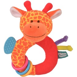 Toys - Rattle - GIRAFFE - RING - Sensory - Ringaling with Teether  - last one