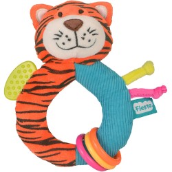 Toys - Rattle - TIGER - Sensory - Ringaling with Teether 