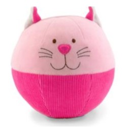 Toys - Rattle - CAT - Sensory - Soft Chime Ball - Pink Cat - last one in sale