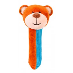 Toys - Rattle - BEAR - Squeakaboos - Blue - from 0m