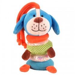 Toys - Rattle - DOG - Sensory Buzzy Body - Soft and strechy