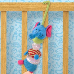 Toys - Rattle - ELEPHANT - Sensory Buzzy Body - Soft and strechy