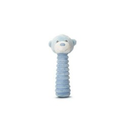 Toys - Rattle - BEAR - BLUE - Stick Squeak