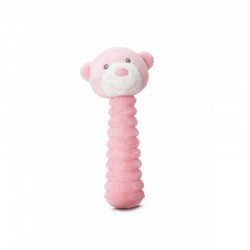 Toys - Rattle - BEAR - STICK - Pink Stick Squeak