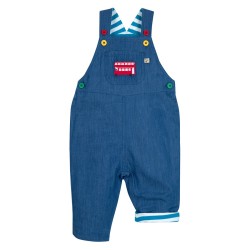 Trousers - Dungarees - FRUGI - BUS -  Hopscotch Chambray Denim - Blue stripe - London BUS Transport