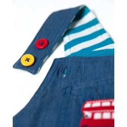 Trousers - Dungarees - FRUGI - BUS -  Hopscotch Chambray Denim - Blue stripe - London BUS Transport