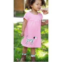 Cardigan - Frugi - Character - Pink Dalmatian and Sausage dog - last size 12-18m