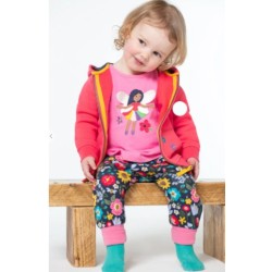 Trousers - Parsnip Pants - FRUGI - Flowers and bees - Indigo Pollinators