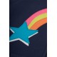 Hoody - Frugi - Hayle - Zip up - Indigo Blue Rainbow Star