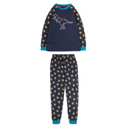 Pyjamas - Frugi - Jamie - DINOSAR - Navy and stars