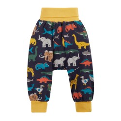 Trousers - Parsnip Pants - DINOSAURS - FRUGI - Indigo Museum Life - last size 6-12m