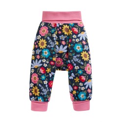 Trousers - Parsnip Pants - Garden - FRUGI - Flowers and bees - Indigo Pollinators - last two