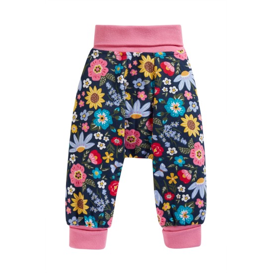 Trousers - Parsnip Pants - FRUGI - Flowers and bees - Indigo Pollinators