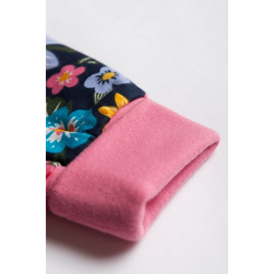 Trousers - Parsnip Pants - Garden - FRUGI - Flowers and bees - Indigo Pollinators - last two
