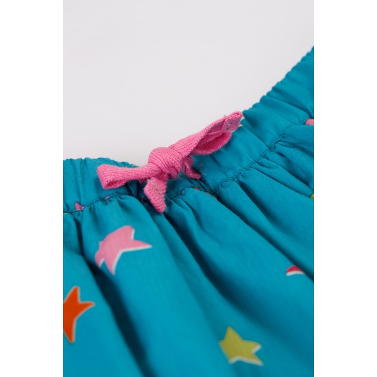 Dress and skirt - Frugi - SKIRT - Twirly Dream - Camper Blue - Unicorns and rainbow stars 