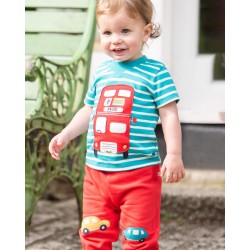 Top - LONDON - Frugi - EASY ON - LONDON BUS - Breton blue stripe  - last two