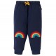 Trousers - Crawlers - Frugi - RAINBOW - Navy Indigo Blue - Rainbow Knees