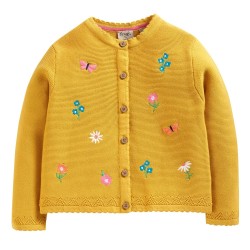 Cardigan - Frugi -  Maia - Yellow Flowers