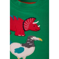 Top - Frugi - Creature - DINOSAURS - Green