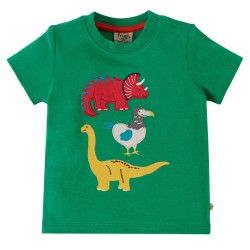 Top - Frugi - Creature - DINOSAURS - Green