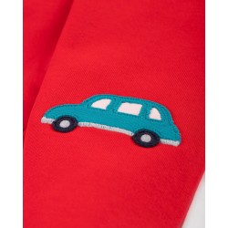 Trousers - Crawlers - VEHICLES - Frugi - CARS - Red