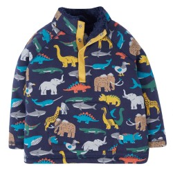 Fleece -  DNOSAURS - FRUGI - MUSEUM LIFE - Prehistoric dinosaurs and other animals