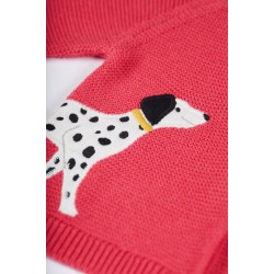 Cardigan - Frugi - Character - Pink Dalmatian and Sausage dog