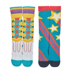 Socks - Frugi - 2pc - Hygge - High Knee - UK 6-8  (2-4y) and UK 9-12 (4 -6y) 