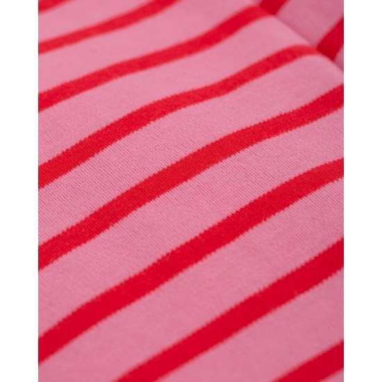 Shorts - Frugi - Sammie - True Red Mid Pink Stripe 