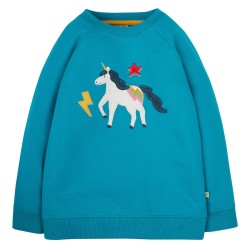 Jumper - UNICORN - Frugi - REX  - Camper Blue -  Sweatshirt