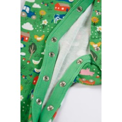 Babygrow - Romper - FARM - FRUGI - Tehidy - GREEN - Life at the farm - clearance offer