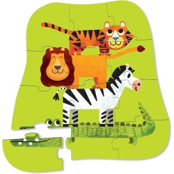 Toys - Jigsaw and Puzzles - JUNGLE FRIENDS - 12pc - 2yr plus