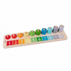 Toys - Wooden - SORTER - COUNTING STACKER 