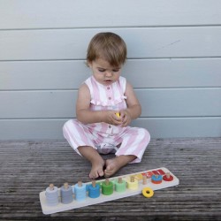 Toys - STACK - Wooden - SORTER - LEARNING - COUNTING STACKER 