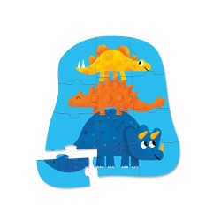 Toys - Jigsaw and Puzzles - FIRST MINI PUZZLES - DINOSAURS FRIENDS - BLUE - 12pc - 2yr plus - last one 