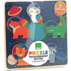 Toys - Jigsaw and Puzzles - SPACE - Sensory - Touch and Feel Puzzle - animals - 18m