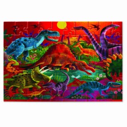 Toys - Jigsaw and Puzzles - Dinosaurs - Dazzling - 60 Piece Holographic Foil Puzzles - last one
