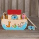 Toys - Wooden - SORTER - NOAH ARK - shape sorter with different animal shapes - from 18m plus