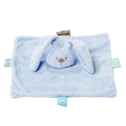 Toys - Baby - Comforter Blanket - BUNNY- Blue   (also a hand puppet) 