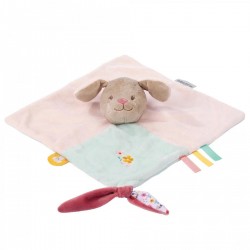 Toys - Baby - Comforter Blanket - DOG - LALI - pink dog with flowers